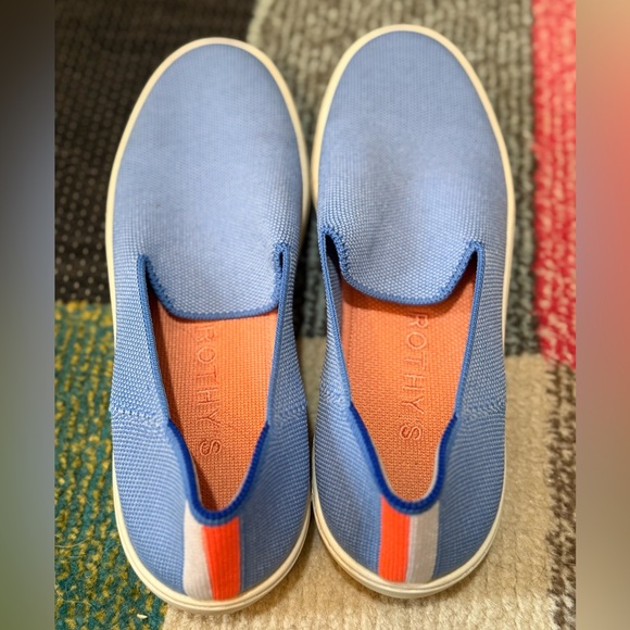 Rothy’s Slip-On Sneaker Loafers in Vibrant Blue - 9 - Picture 5 of 6